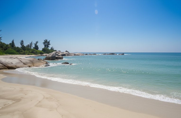 Pantai Tikus Emas Kabupaten Bangka